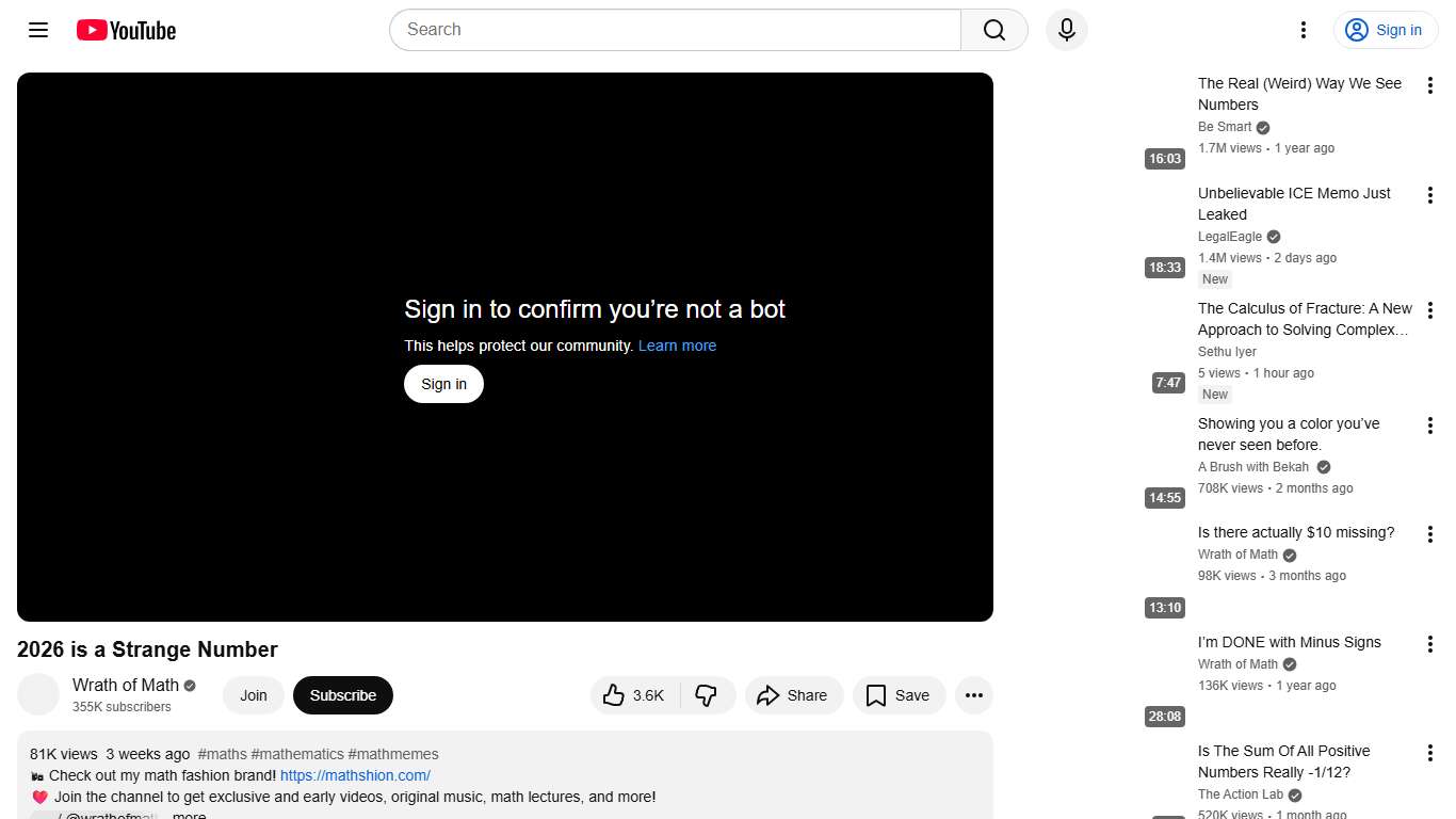 2026 is a Strange Number - YouTube